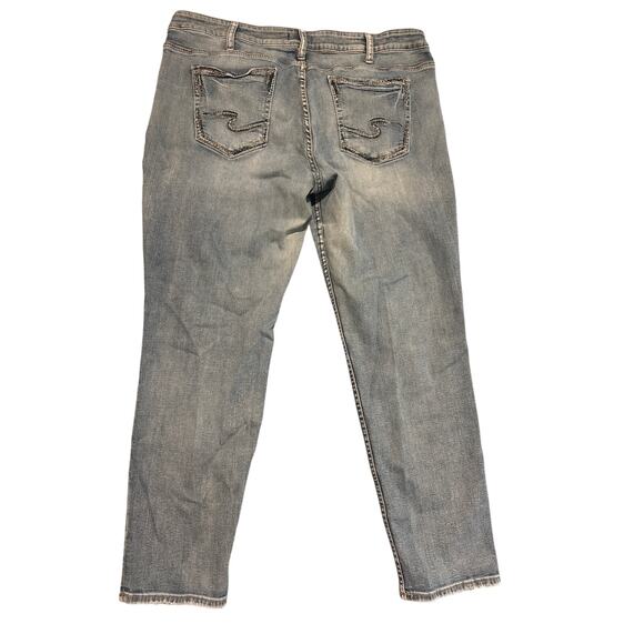 Silver Jeans Western Glove Works Boyfriend Jeans Women's 18/L29 - Picture 2 of 6